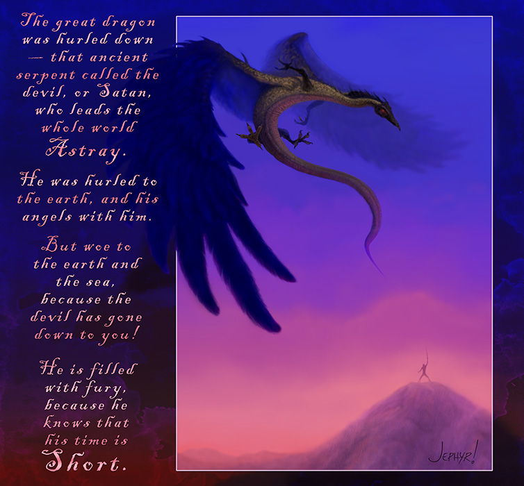 Digital Painting "Draco" - Copyright, 2018, Jephyr! All Rights Reserved